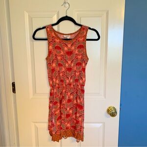 Matilda Jane girls’ size 14 floral soft orange autumn flowy dress